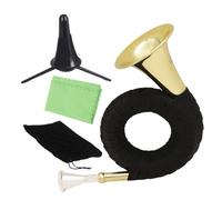 Toyvian 1pc French Horn Wind Instrument and Serviceable Brass Design for Beginners for Family Gatherings and Festivals Produces and Crisp Tones