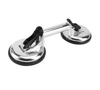 Toyvian 1Pc Heavy Duty Dual Suction Cups Glass Lifter Durable Aluminum Alloy Handle Strong Adsorption Glass Suckers for Safe Moving Non Slip Design for Long Term Use