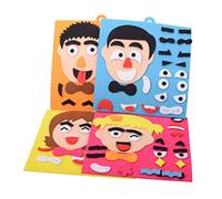 Toyvian 1pc Jigsaw Puzzles Toys Facial Puzzle Face Changing Family Preschool Toys Kids Moods Emotions for Toddlers Toy Educational Manual Child Sticker
