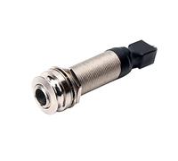 Toyvian 1pc Metal Ukulele Guitar Pickup Endpin Jack Socket Compact High Sensitivity Replacement Part for Acoustic and Electric Instruments