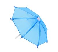 Toyvian 1Pc Miniature Umbrella for Dolls Colorful Portable Dollhouse Accessory UV Protection for Pretend Play Mini Umbrella for Travel