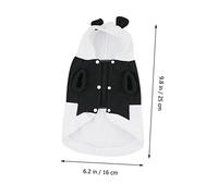 Toyvian 1PC Panda Shaped Pet Costume for Dogs Soft Comfortable Dog Clothes for Autumn Winter Stylish and Funny Design Easy to Clean for Any Occasion