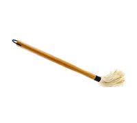 Toyvian 1Pc Practical Wooden Handle Barbecue Sauce Brush Long Basting Mop for BBQ Grilling Baking Soft Bristle Head for Easy Basting Kitchen Tool for Glazed Meats and Baked Goods