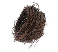 Toyvian 1PC Realistic Birds Nest Ornament Hand Woven for Garden Balcony Durable for Outdoor Scene Layout Emulation Bird Nest for Courtyard Decoration