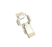 Toyvian 1pc Stainless Steel Hasp Duckbill Buckle for Electric Cabinets Metal Lock Catch for Toolboxes Equipment Cabinets and Office Use Multi-Purpose Design