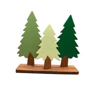 Toyvian 1pc Wooden Emulation Tree Decoration for Christmas Photography Tabletop Desktop Display Portable Reusable Pine Tree Model for Holiday Decor Crafting