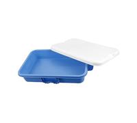 Toyvian 1Piece Plastic Sandbox with Lid Portable Handheld Sand Tray Storage Box for Versatile Multi Use Organizer for Sand Play and Storage