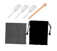 Toyvian 1set Aluminum Alloy Tuning Forks Hammer for Meditation and Sound Therapy Kit Tuning Forks Hammer for Vibrational Healing