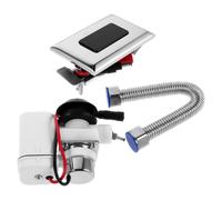 Toyvian 1set Automatic Touchless Urinal Flush Valve with Solenoid Water-Saving Sensor Toilet Flusher Kit for Home and Commercial Restrooms Electronic Flush Device