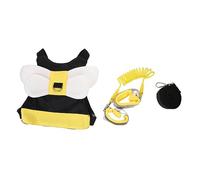 Toyvian 1set Boy Girl Anti-Lost Leash Wrist Link for Safe Walking Boy Girl Safety Backpack for Outdoor Activities Bee Spiral Wristband