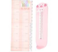 Toyvian 1set Boy Girl Height Growth Chart Stickers Shoe Measuring Device Accurate Foot Measurement Tool for Home Use Easy to Clean for Buying Shoes Online