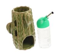 Toyvian 1Set Cactus Water Bottle Stand for Hamster Chinchilla and Pets Easy to Use Transparent Design for Convenient Water Observation