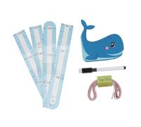 Toyvian 1set Cartoon Animal Growth Chart Decal Height Measuring Sticker for Nursery and Boys and Girls Room Removable Wall Decor for Accurate Height Tracking and Beautiful Decoration