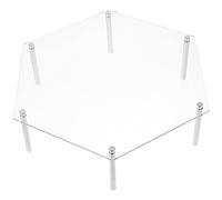 Toyvian 1set Clear Cupcake Display Stand for Wedding Birthday Elegant Food Display Risers for Cakes and Collectibles Sturdy and Easy to Clean Support