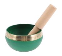 Toyvian 1set Creative Meditation Singing Bowl Decorative Copper Bowl with Wood Rod for Yoga Mindfulness Relaxation for Grounding