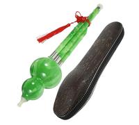 Toyvian 1set Cucurbit Flute Hulusi for Beginners Professional Resin Material Smooth Surface Durable Design for Boy Girl and Adults Includes Elegant Storage Box