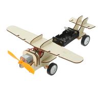 Toyvian 1Set DIY Airplane Model Kit Educational Science Experiment for Engaging DIY Assembly Puzzle Sparks Curiosity Creativity Young Engineers