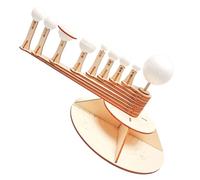 Toyvian 1Set DIY Wooden Solar System Model Kit Unfinished Planet Crafts for Lightweight Educational for Exploring Space and Enhancing Creativity