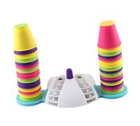Toyvian 1Set Educational Stacking Cups for Fun Early Learning Cups for Cognitive Development for Bathtime and Playgroups Design