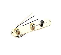 Toyvian 1set Electric Guitar Control Plate Wiring Metal Tone Volume Knobs for Electric Guitar Easy Installation Lightweight Design