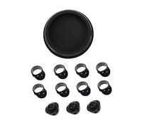 Toyvian 1set Empty Drum Accessories Finger Caps Feet Radio Back Cover Compatible All Empty Drums Convenient Installation and Replacement