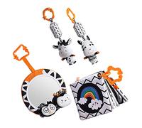 Toyvian 1set Fabric Cloth Book High Contrast Visual Training Washable Sound Creative Tail Design for Early Educational Fun and Bonding Moments