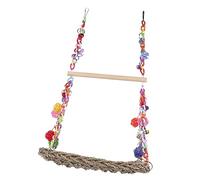 Toyvian 1Set Funny Bird Hammock Swing for Parrots Bird Perch for Cockatiel Birdcage Decoration Durable Safe Parrot Hanging present for Bird Lovers