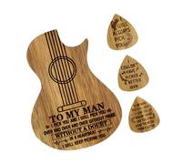 Toyvian 1set Guitar Picks Holder Case Lightweight Construction Includes Picks for Guitarists and Music
