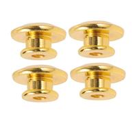 Toyvian 1set Guitar Strap Locks Metal Anti-skid Design Easy Installation Screws Compatible Electric Guitars and Bass Mushroom Style