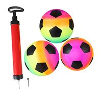Toyvian 1Set Inflatable Rainbow Balls PVC Outdoor for Safe and Fun for Beach Playground and Backyard Games for Single Multiplayer Play