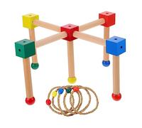 Toyvian 1Set Interactive Ring Toss Game for Outdoor Quoits for Hand Eye Coordination and Fun Family Play Safe Sturdy Tossing Ring for Boys