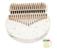 Toyvian 1set Key Acrylic Thumb Piano Easy to Learn Kalimba for Beginners Portable Musical Instrument Accessories for Family Gatherings and Outdoor Activities