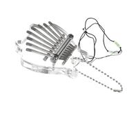 Toyvian 1set Key Miniature Kalimba Thumb Piano Portable Finger Instrument for Beginners for Outdoor Music Play and