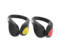 Toyvian 1set Luminous Safety Shoe Clips Light LED Clip Lights for Night Running Cycling Walking High Visibility for Runners Joggers Cyclists 2pcs