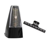 Toyvian 1set Mechanical Metronome for Piano Guitar Erhu and Violin Construction Music Sheet Clip for Musicians Practicing Rhythm and Timing