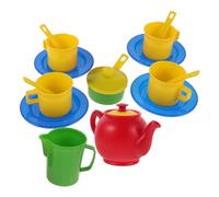 Toyvian 1Set Mini Tea Set Plastic Plaything for Bright Pretend Play Tea Party Accessories for Role Play and Learning Activities