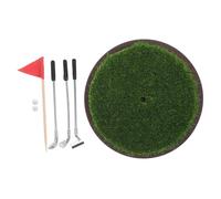 Toyvian 1Set Miniature Golf Accessories for Dollhouses Realistic Grass Golf Course Model for Room Decor Engaging Educational Playset for Mini House Enthusiasts