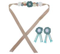 Toyvian 1set Mom Flower Sash and Corsage for Shower Decorations Elegant Photo Props for Expecting Mothers for Maternity Celebrations and Special Occasions