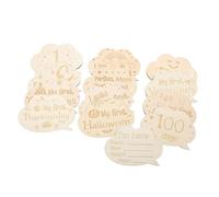 Toyvian 1set Monthly Milestone Cards Double-Sided Announcement Discs for Newborn Growth Photography for Capturing Milestones Memories