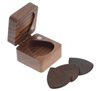 Toyvian 1set Multipurpose Wooden Guitar Pick Boxed Plectrum for Electric and Acoustic Guitars Solid Design for Enhanced Sound and Comfort Lightweight and Portable