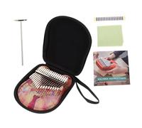 Toyvian 1set Note Acrylic Kalimba Thumb Piano Cat Pattern Portable Musical Instrument for Beginners and Boys and Girls Includes Bag for Easy Carrying