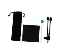 Toyvian 1set Om Tuning Forks for Sound Healing Aluminum Alloy Heart Chakra Vibrational Therapy Tools Mallet Bag for Yoga Meditation Random Color