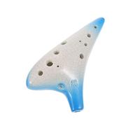 Toyvian 1set Practical Ocarina Flute for Beginners Alto c Key Instrument Ethnic Music Lovers Gradient Blue for Learning Techniques and Articulations