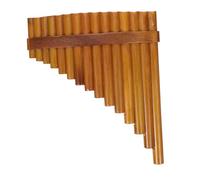 Toyvian 1set Professional Pipe Bamboo Pan Flute for Beginners Natural Wood Educational Musical Instrument for Boys and Girls and Students Develops Music Skills and Design