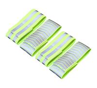 Toyvian 1set Reflective Warning Tape Wristband Safety Reflector Signal Straps Night Numbered Party Wrist Bands Stretchable Reflective Band Reflective Coating 4pcs
