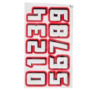 Toyvian 1Set Self Adhesive Football Helmet Number Stickers Decals for Sports Helmets Durable Reflective Film Material for Practice and Competitions