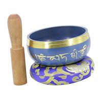 Toyvian 1set Singing Bowl Meditation Set Sound Bowl Cushion and Mallet for Mindfulness and Chakra Healing for Yoga and Meditation Spaces