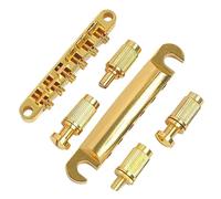 Toyvian 1set String Guitar Bridge Zinc Alloy Saddle and Wear-resistant Style Tailpiece for Electric Guitar for Fast Chord Adjustments and Personal Tone