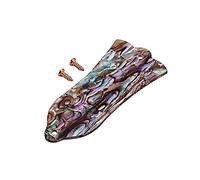 Toyvian 1set Truss Rod Cover Plate with Screws for Electric Guitar and Bass Striated Shell Design Easy Installation Durable Accessory for Musicians Fits Various Models