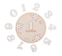 Toyvian 1set Wooden Monthly Marker for Newborns Elegant Photo Prop for Growth Lightweight Nursery Sign for Boys Girls for Monthly Photography